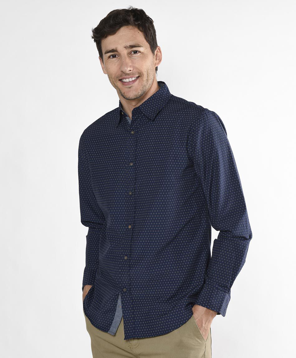 Camisa fashion manga larga