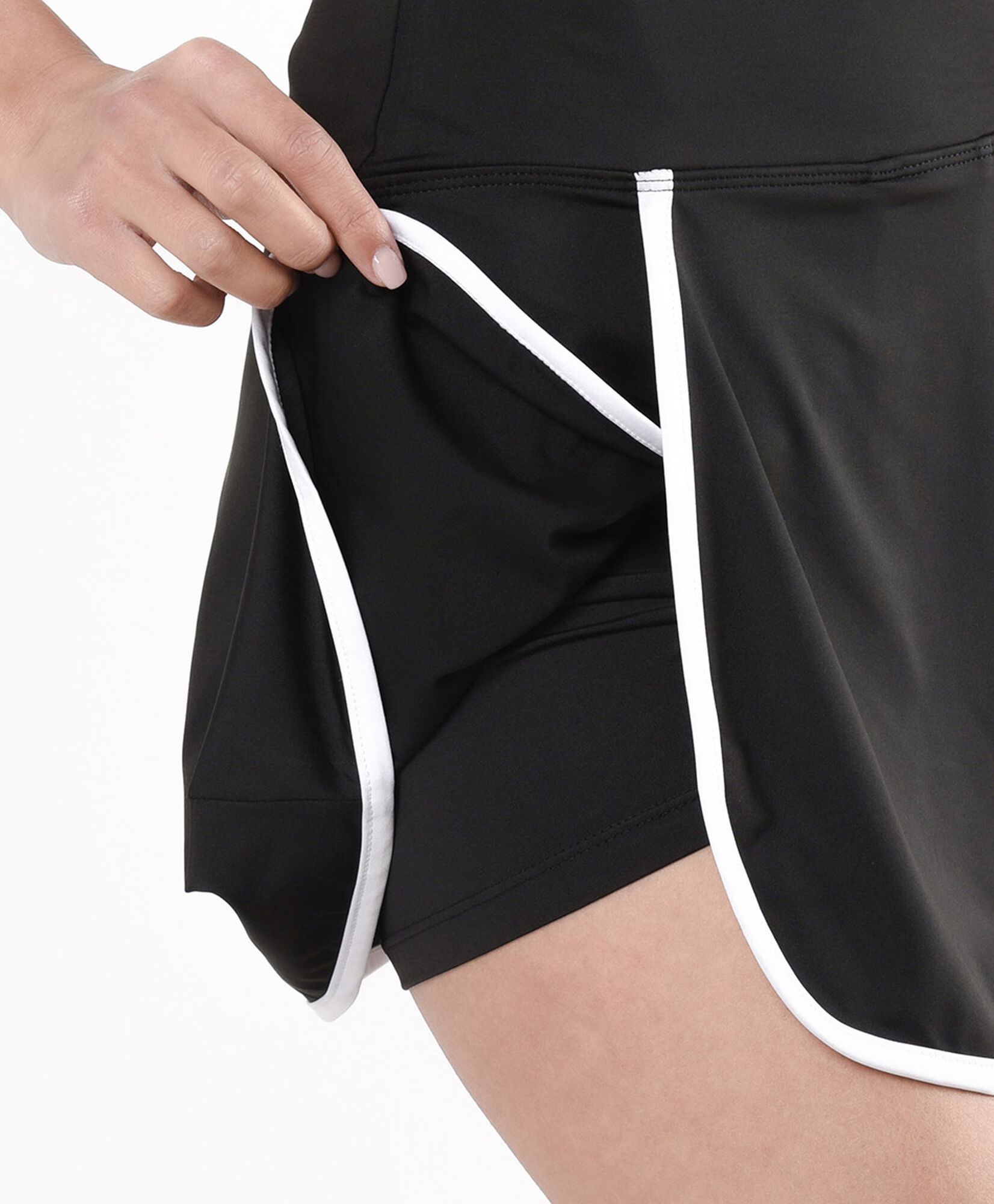 Falda deportiva mujer short piping Falda deportiva mujer short piping