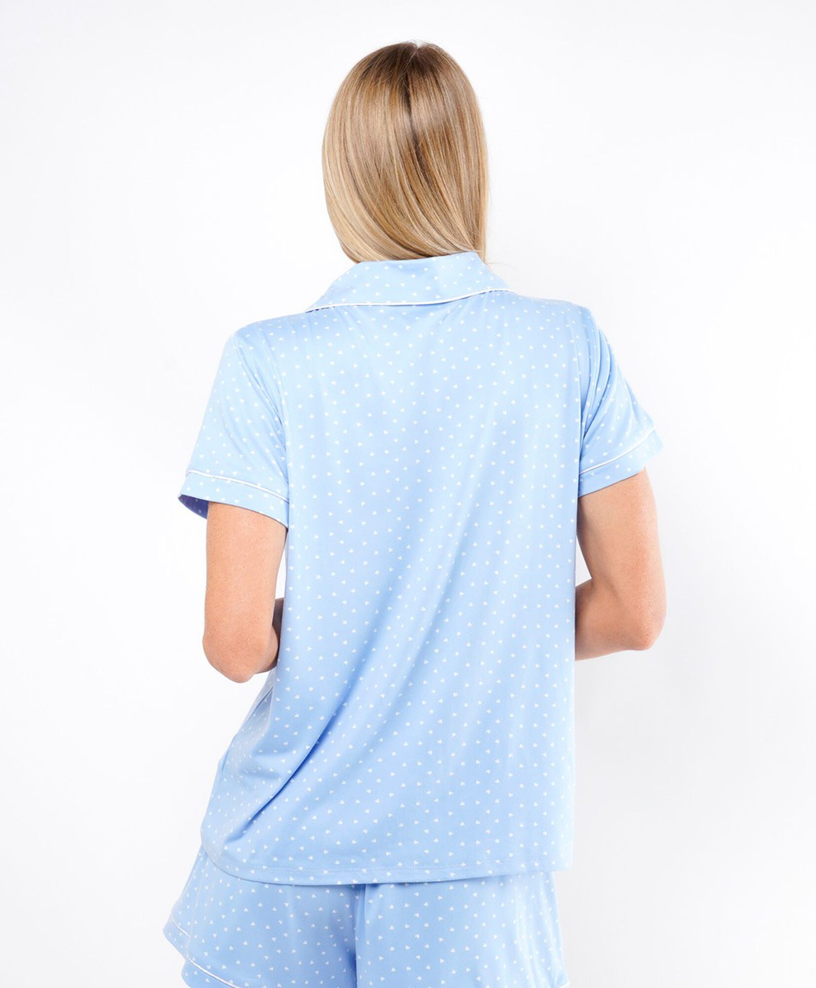 Pijama mujer camisero corazones Pijama mujer camisero corazones