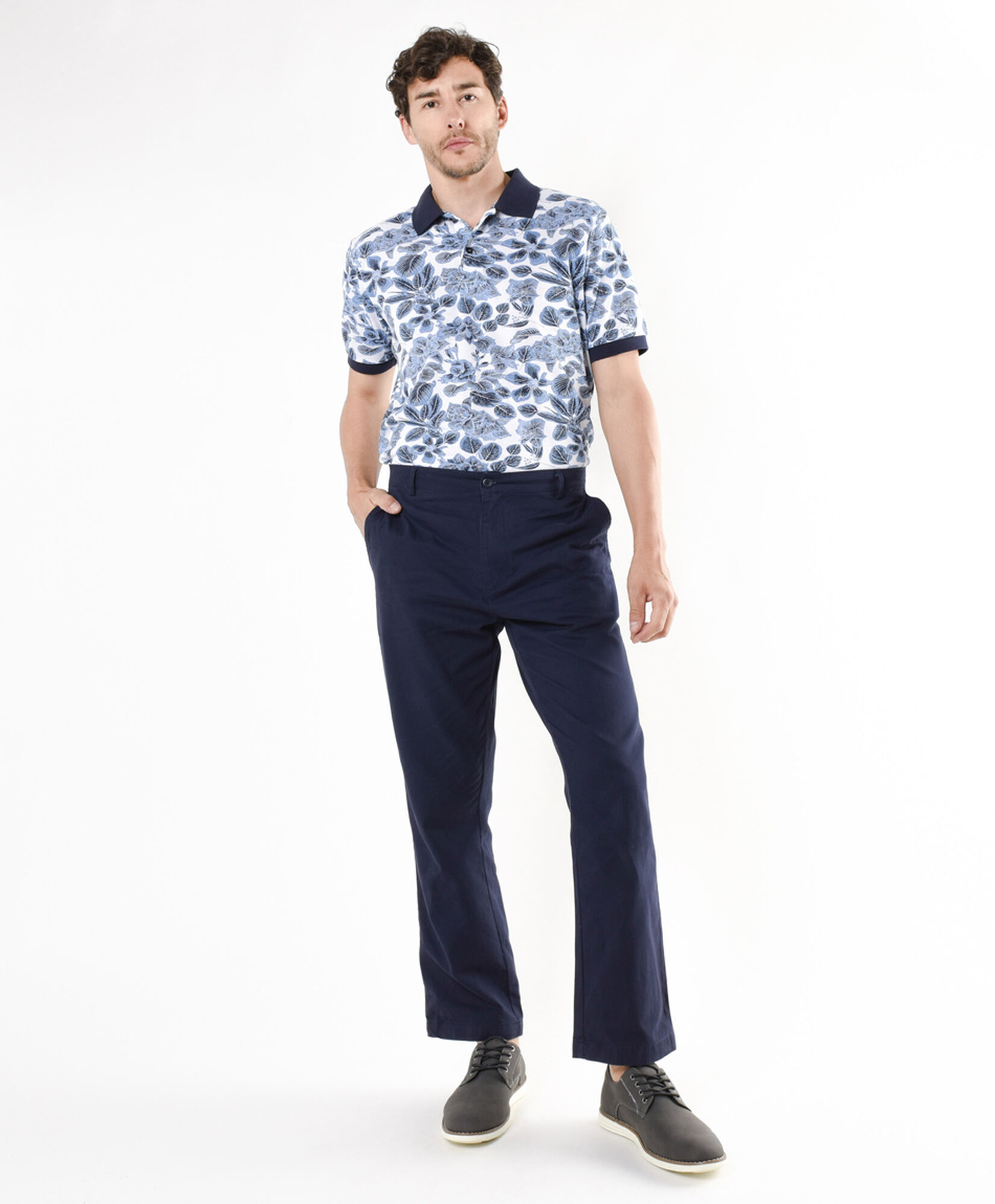 Pantalón hombre liso azul Pantalón hombre liso azul