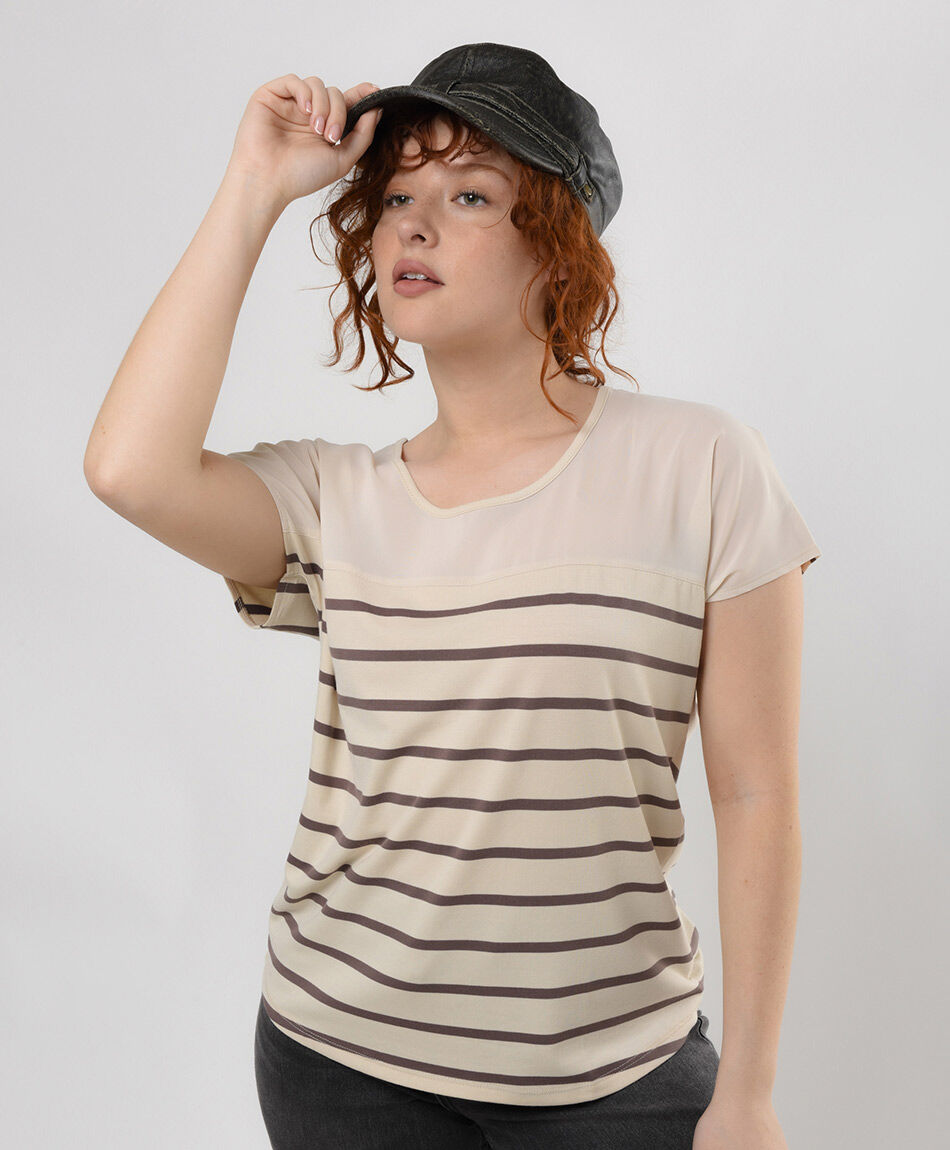 Polera mujer líneas