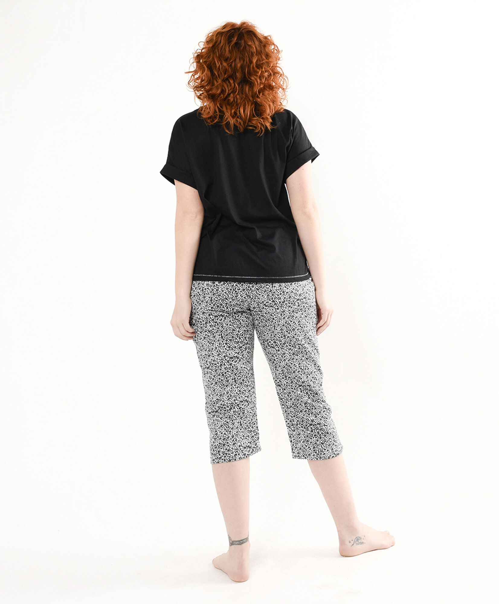 Pijama mujer gatito capri Pijama mujer gatito capri