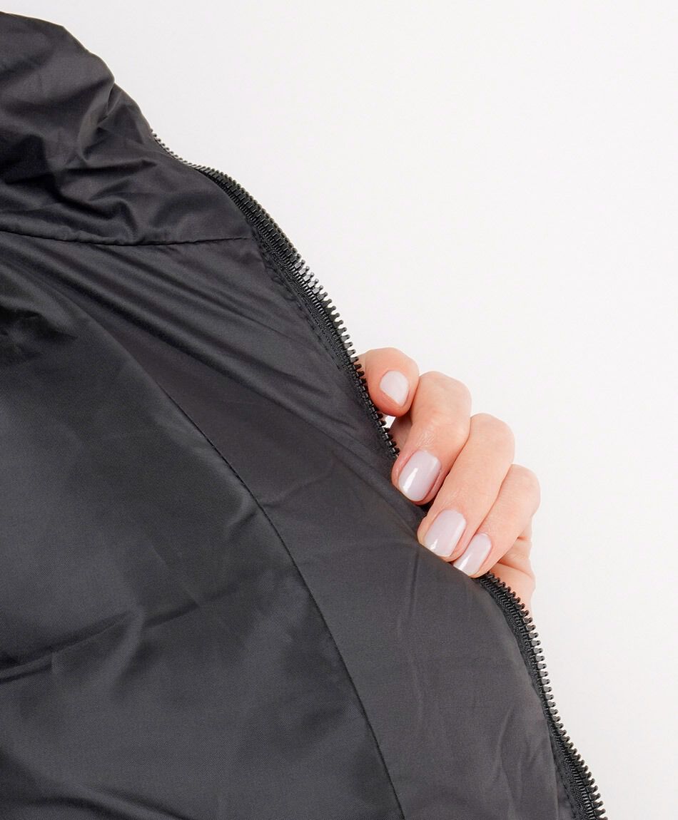 Parka mujer sin mangas cord&oacute;n