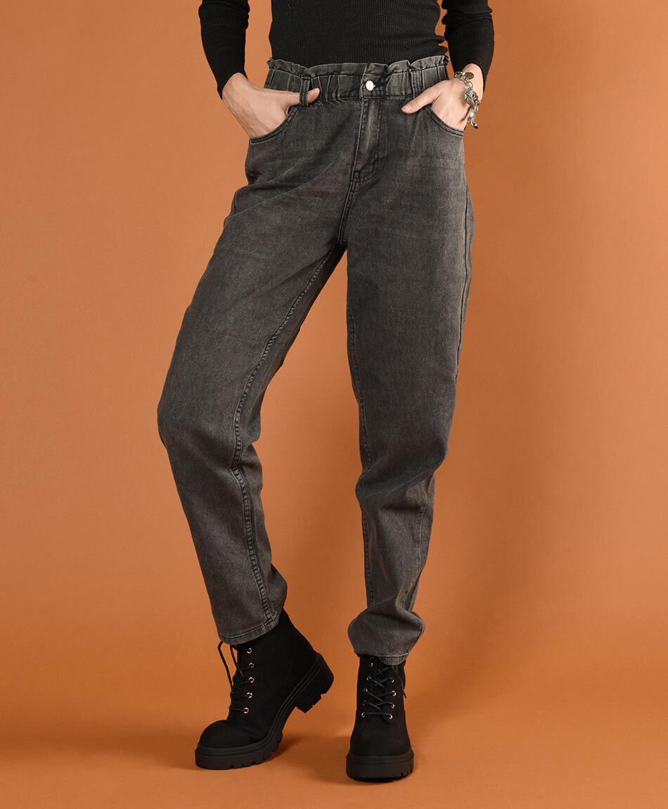 Jeans tiro alto