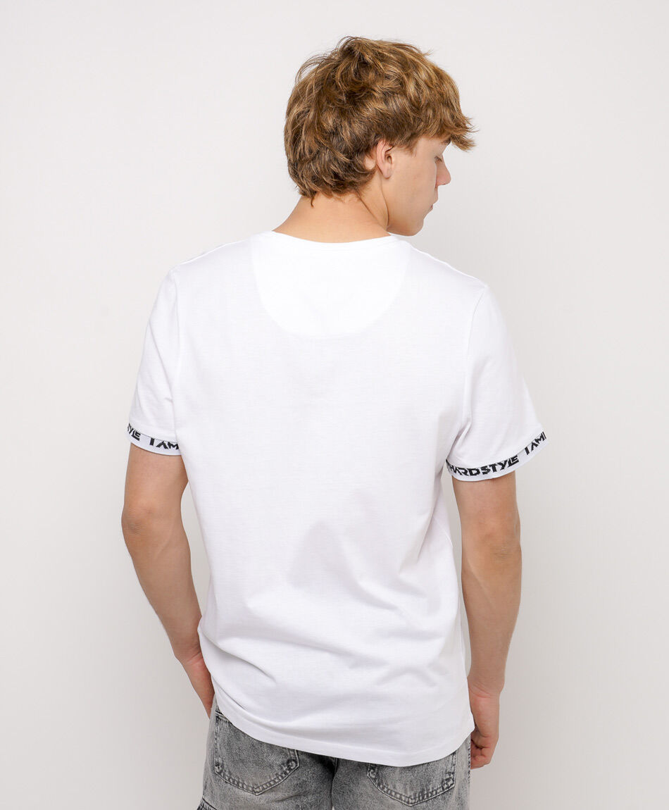 Polera hombre print manga