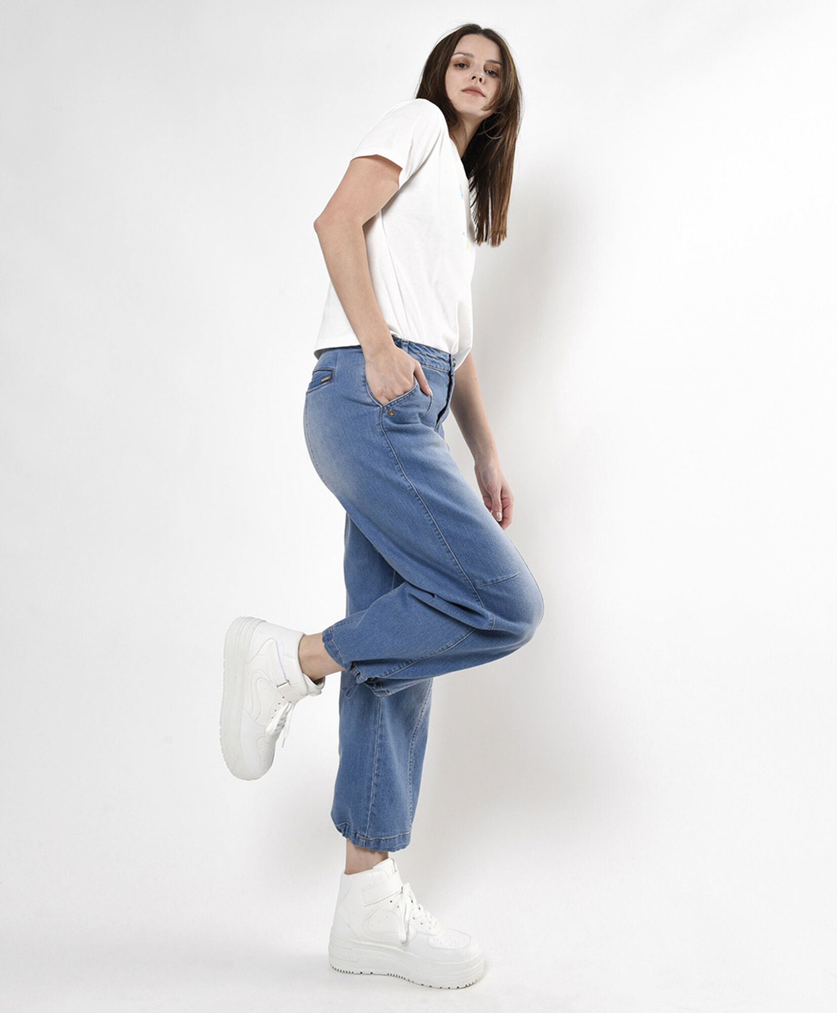 Jeans mujer englobado wide Jeans mujer englobado wide