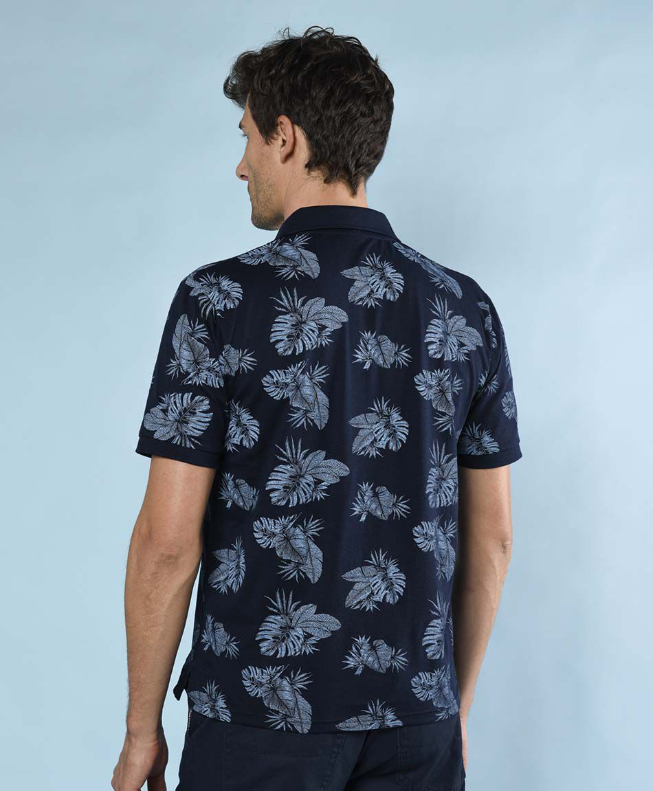 Polera manga corta cuello piqu&eacute;