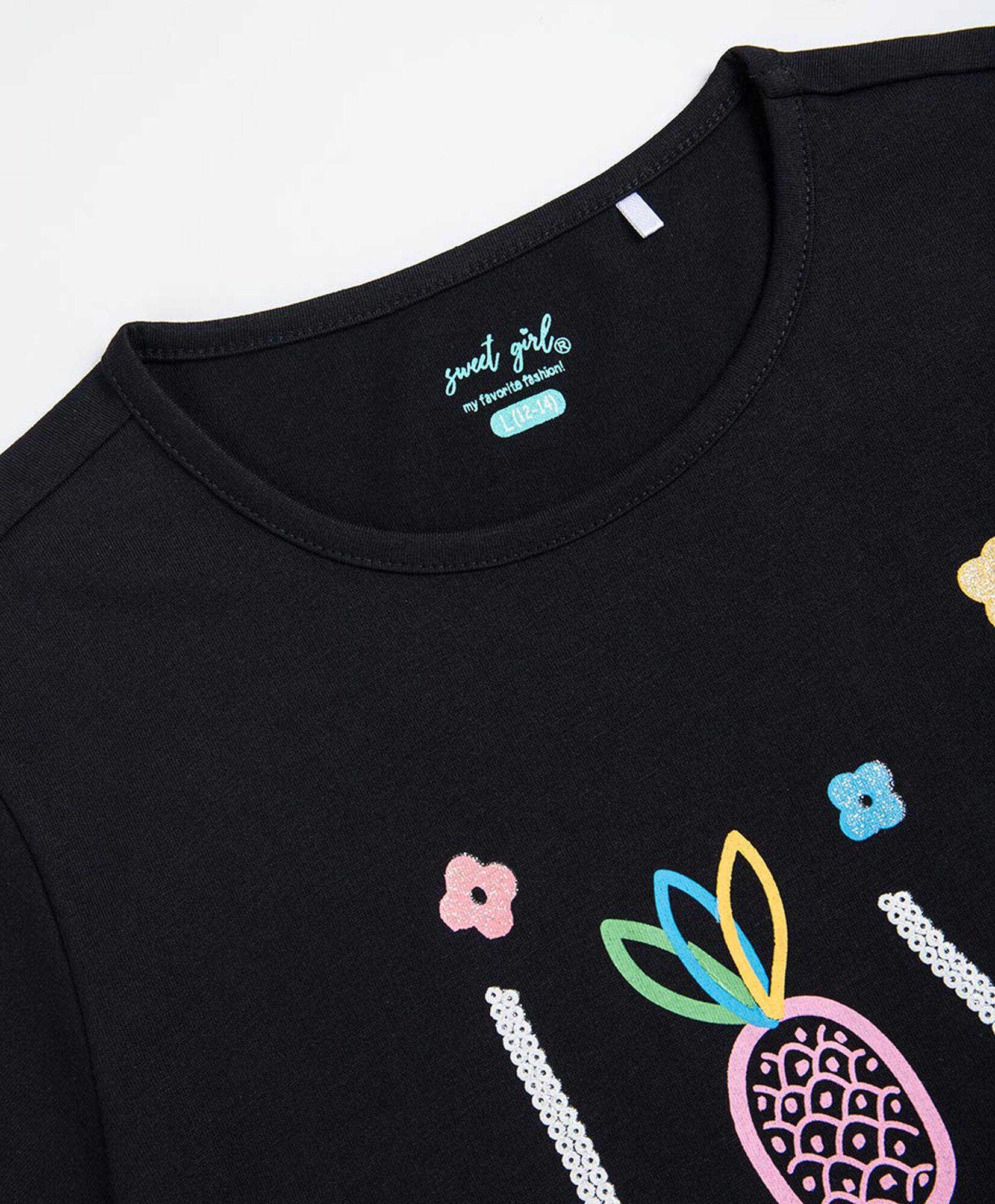 Polera niña piña Polera niña piña