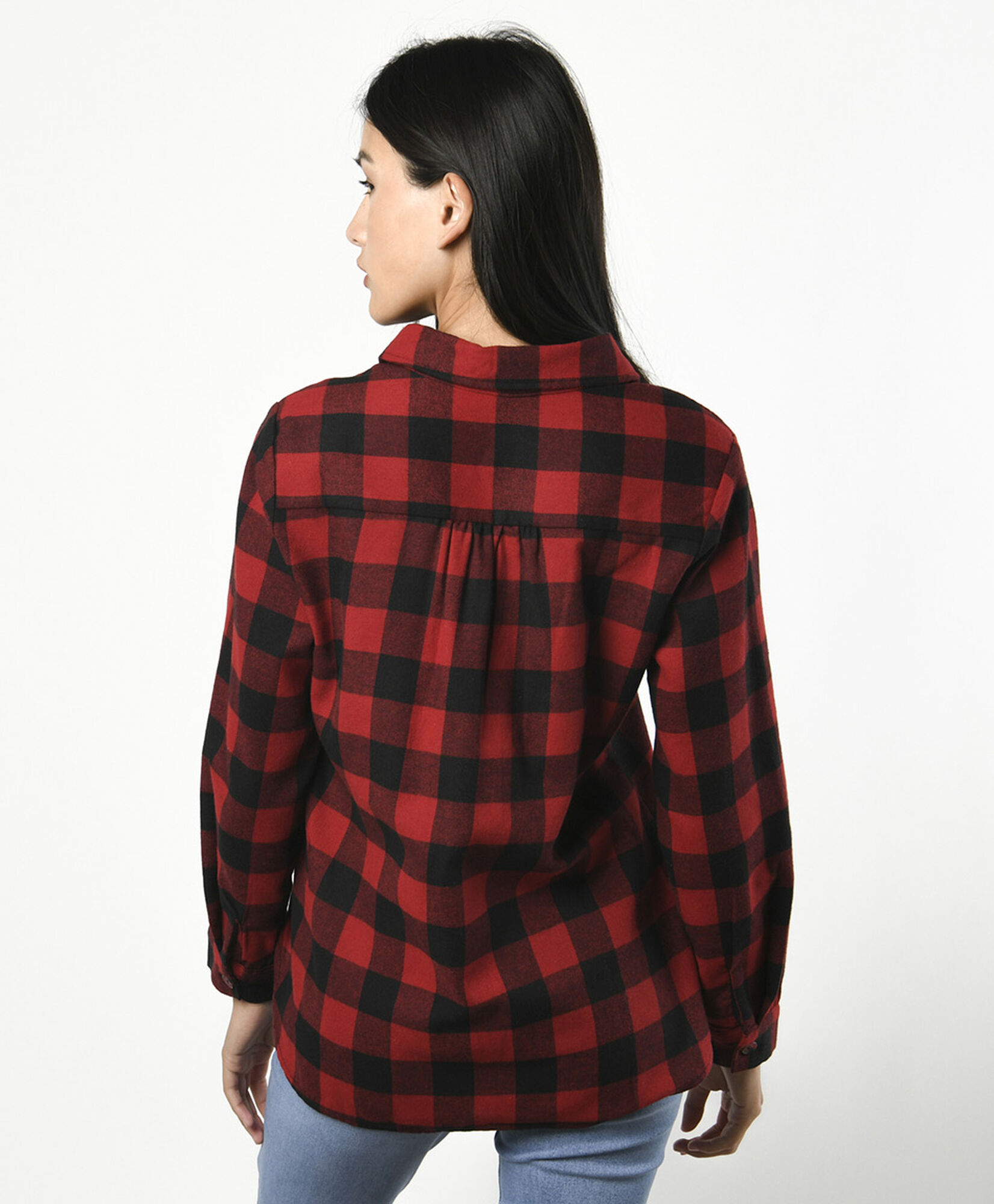 Blusa mujer escocesa roja Blusa mujer escocesa roja