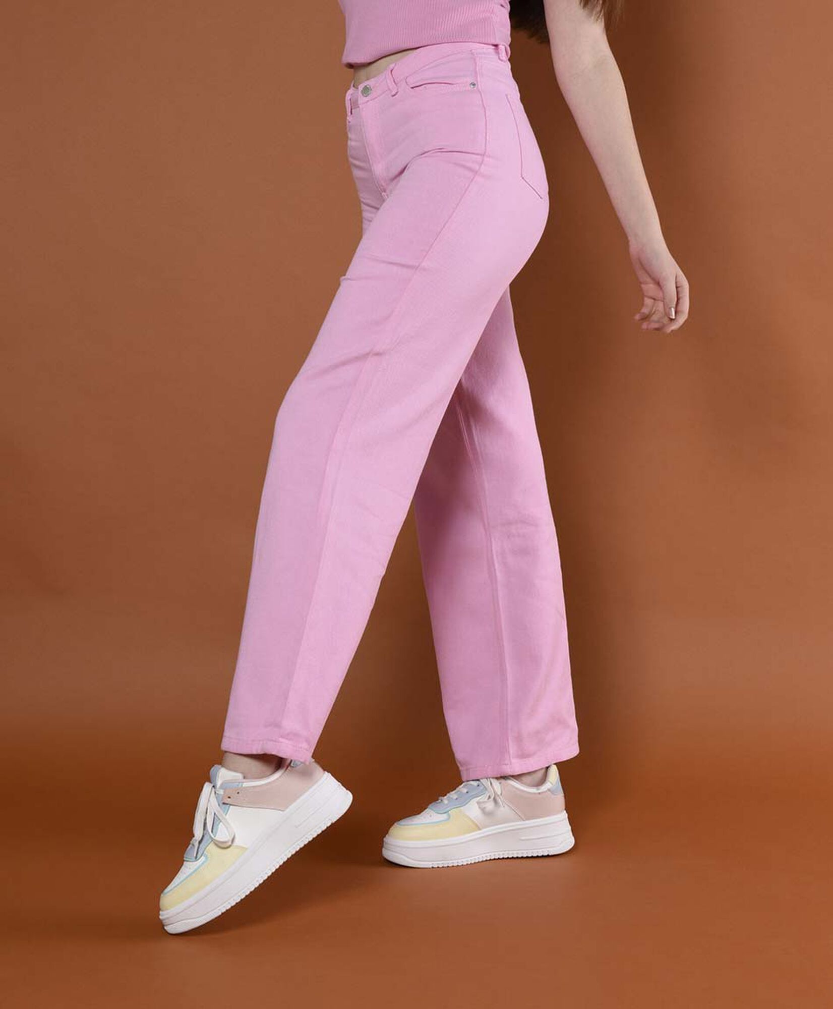 Jeans color pink Jeans color pink
