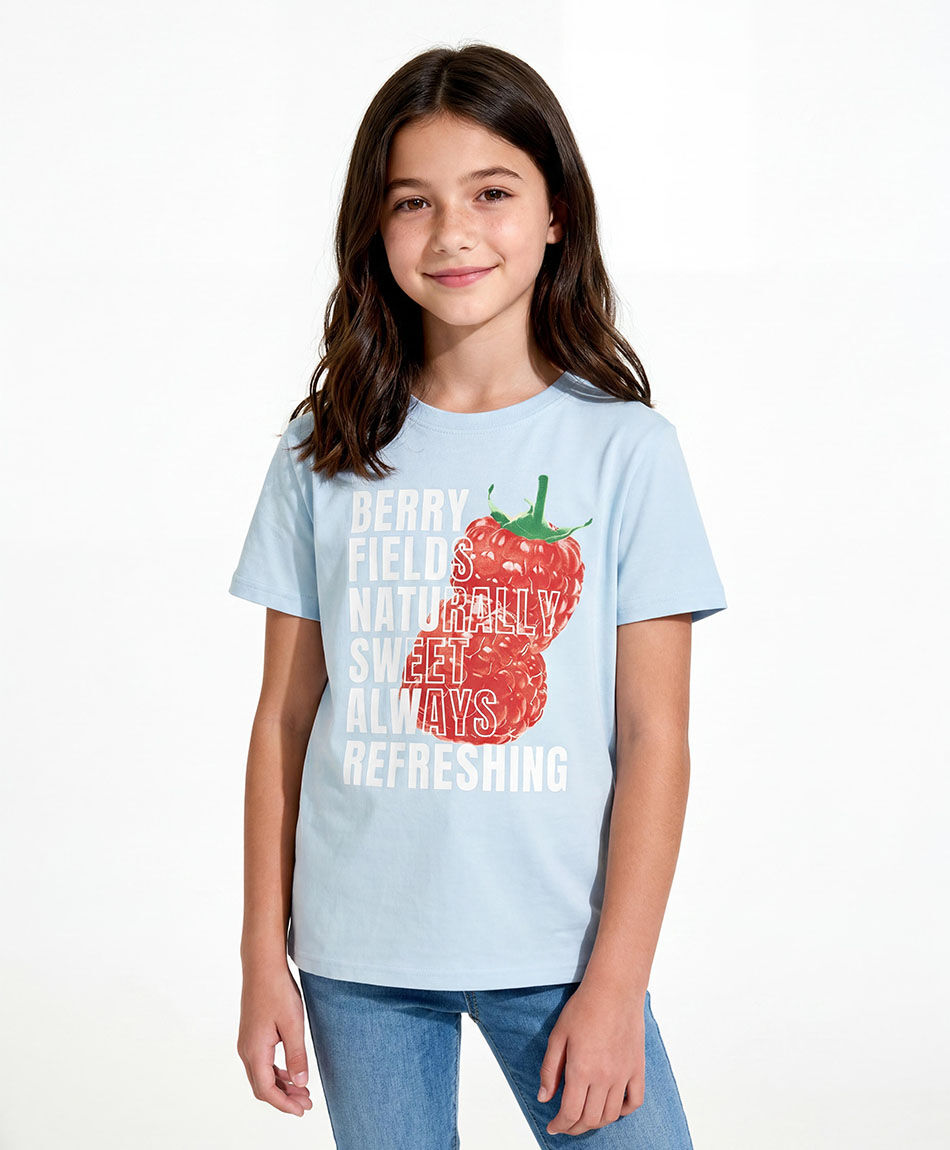 Polera ni&ntilde;a berry