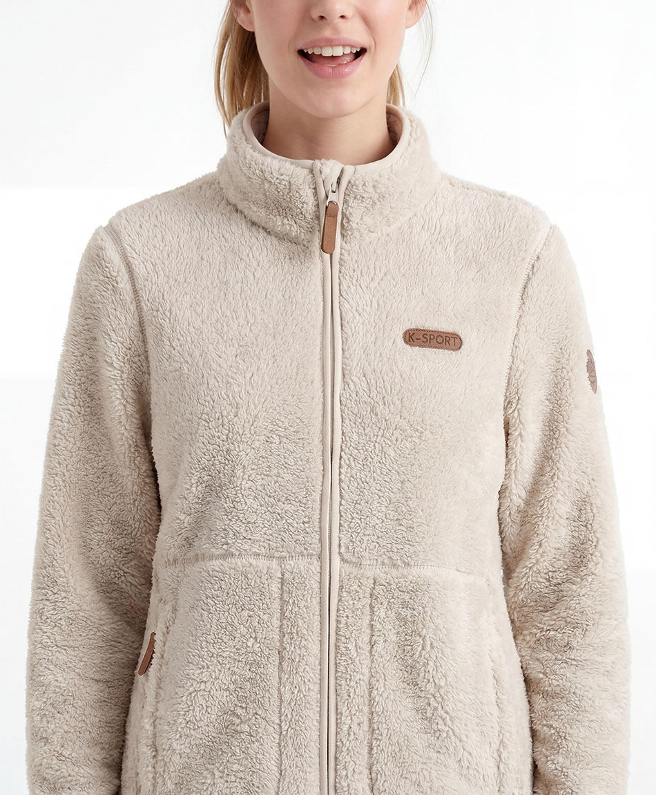 Polar deportivo mujer beige