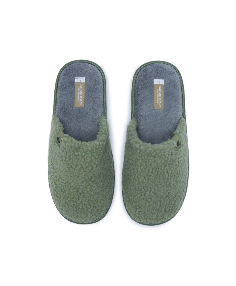 Pantufla hombre  chiporro verde