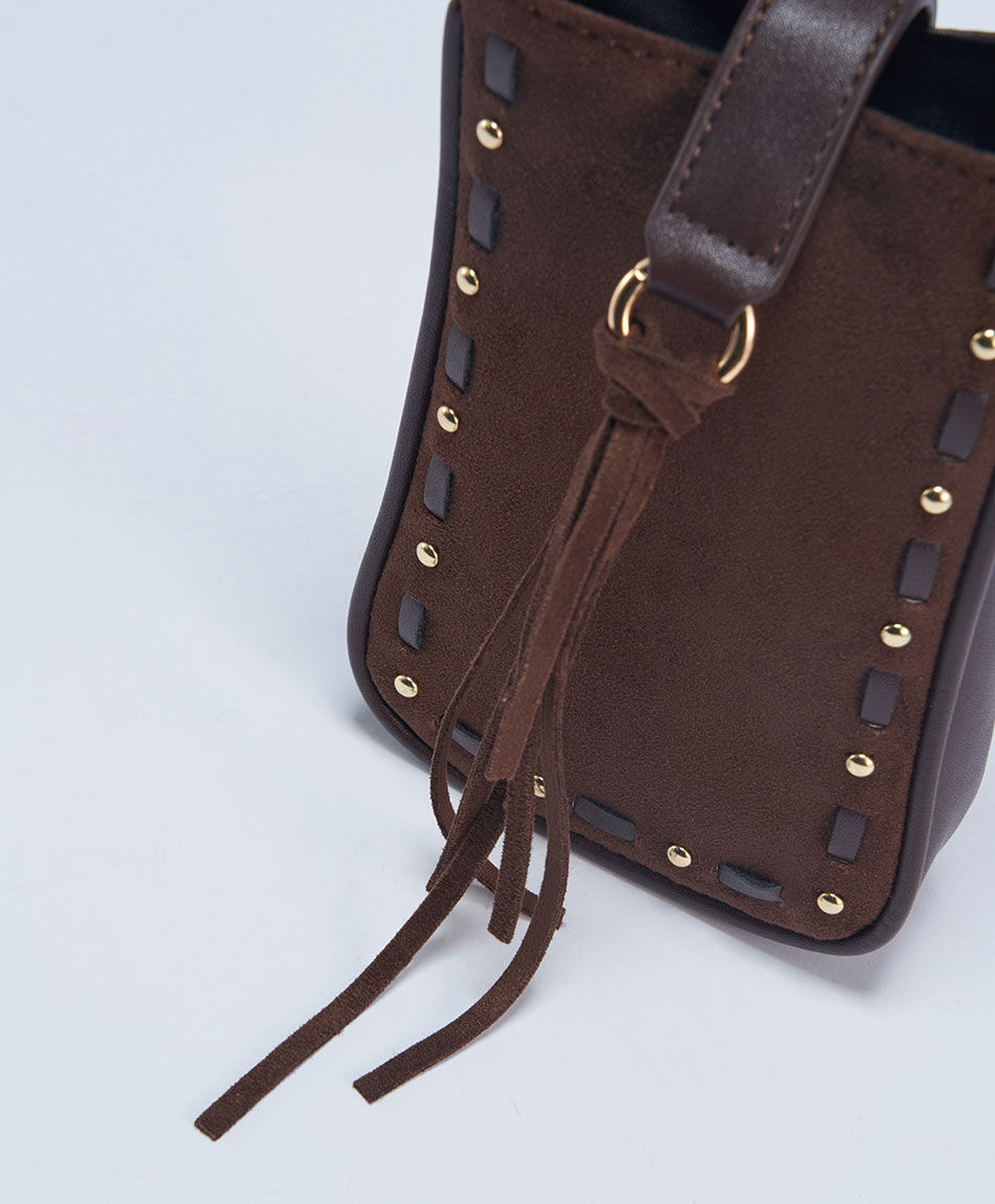 Billetera mujer portacelularbrown