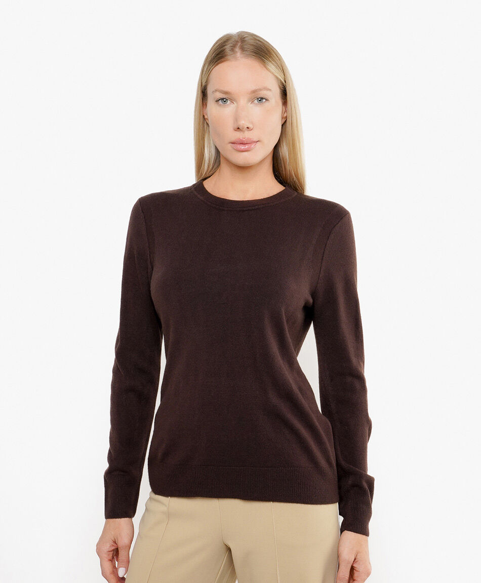 Sweater mujer liso b&aacute;sico