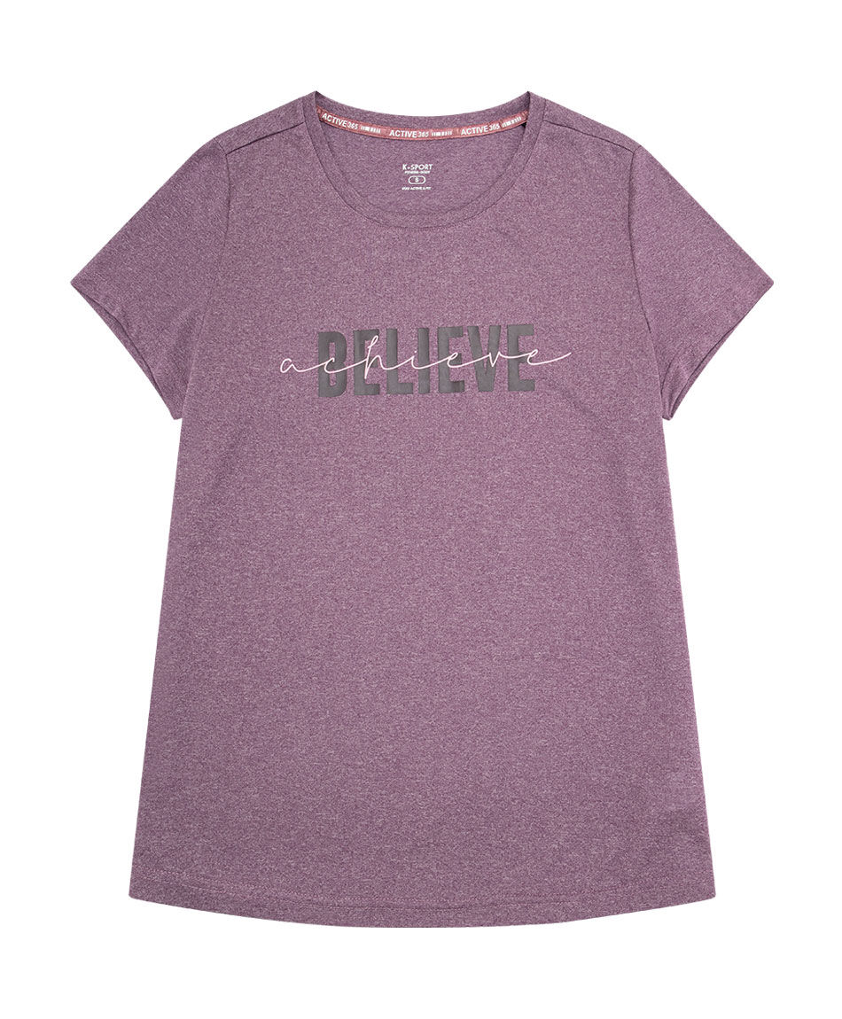 Polera deportiva mujer belive morado