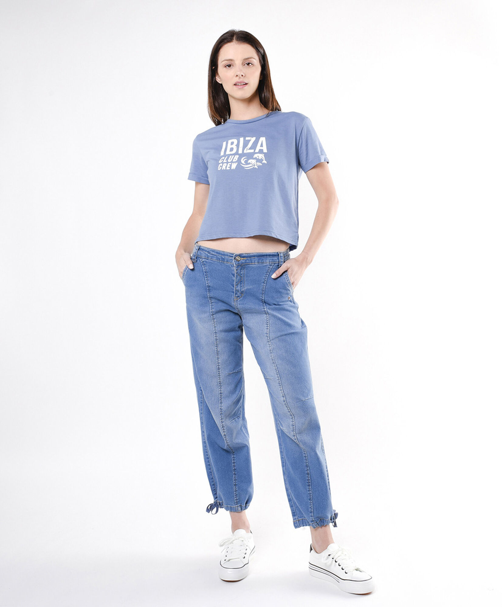 Jeans mujer costuras jogger Jeans mujer costuras jogger