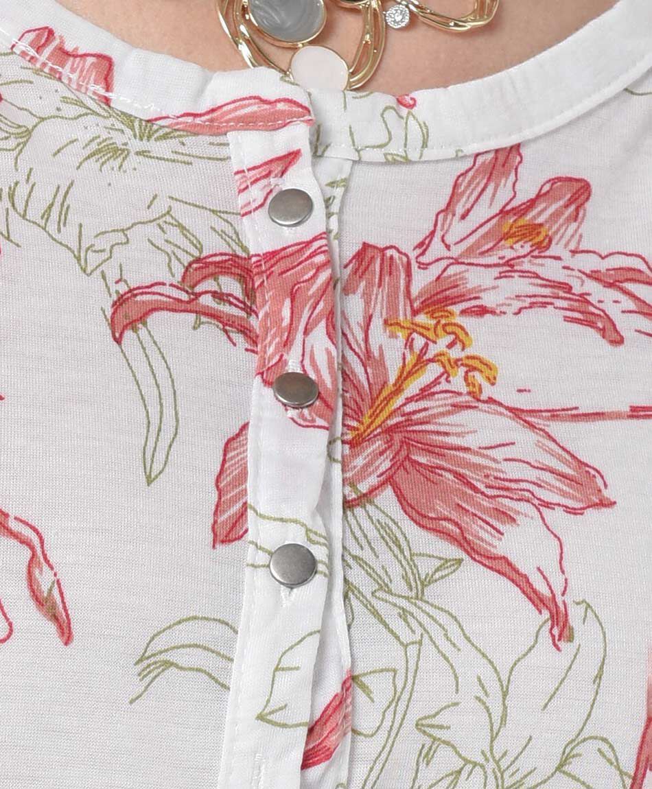 Polera mujer floreada