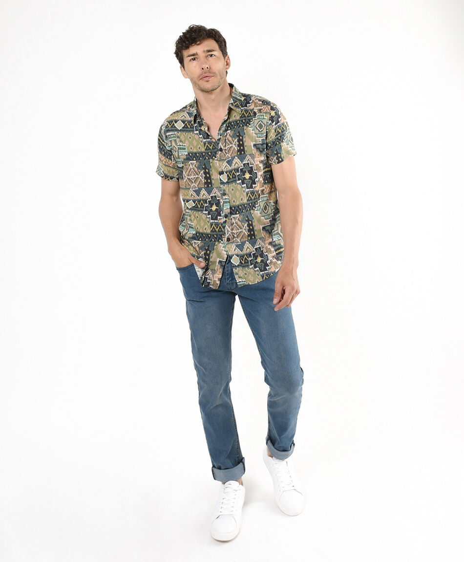 Camisa hombre estampada
