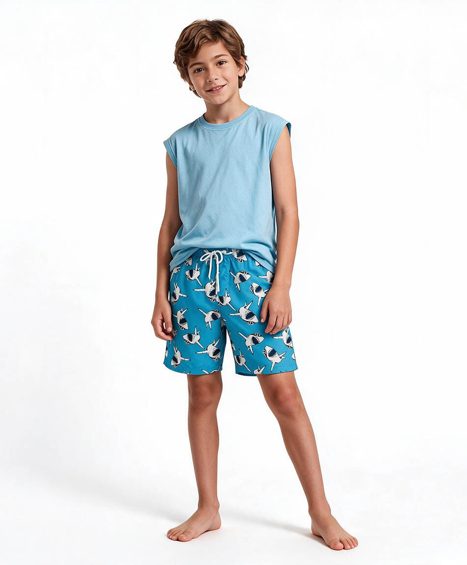 Traje de ba&ntilde;o ni&ntilde;o tiburones