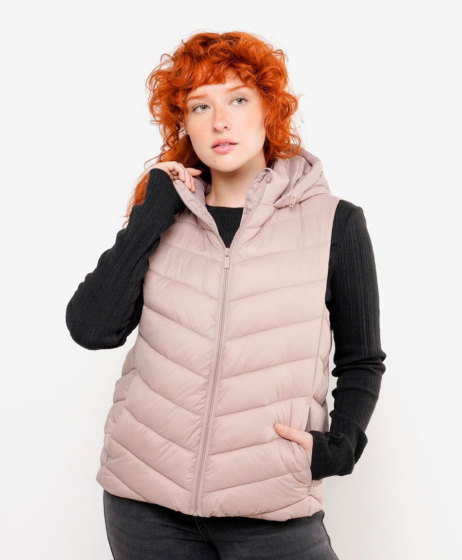 Parka mujer sin mangas acolchada