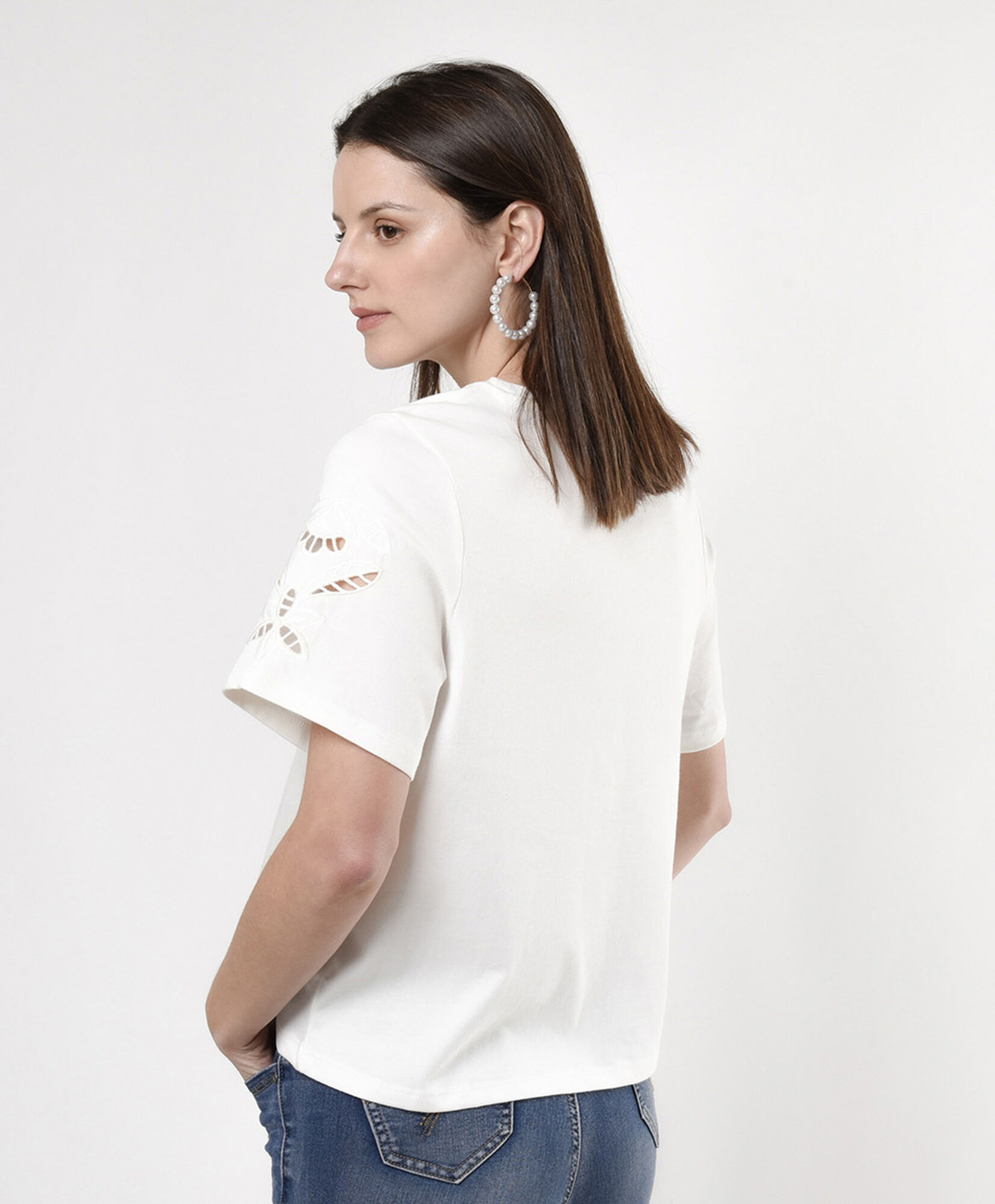 Polera mujer mangas bordadas Polera mujer mangas bordadas