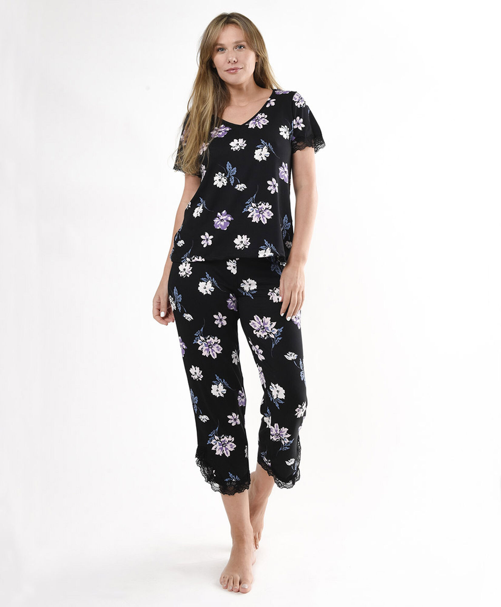 Pijama mujer encajes 2 piezas Pijama mujer encajes 2 piezas