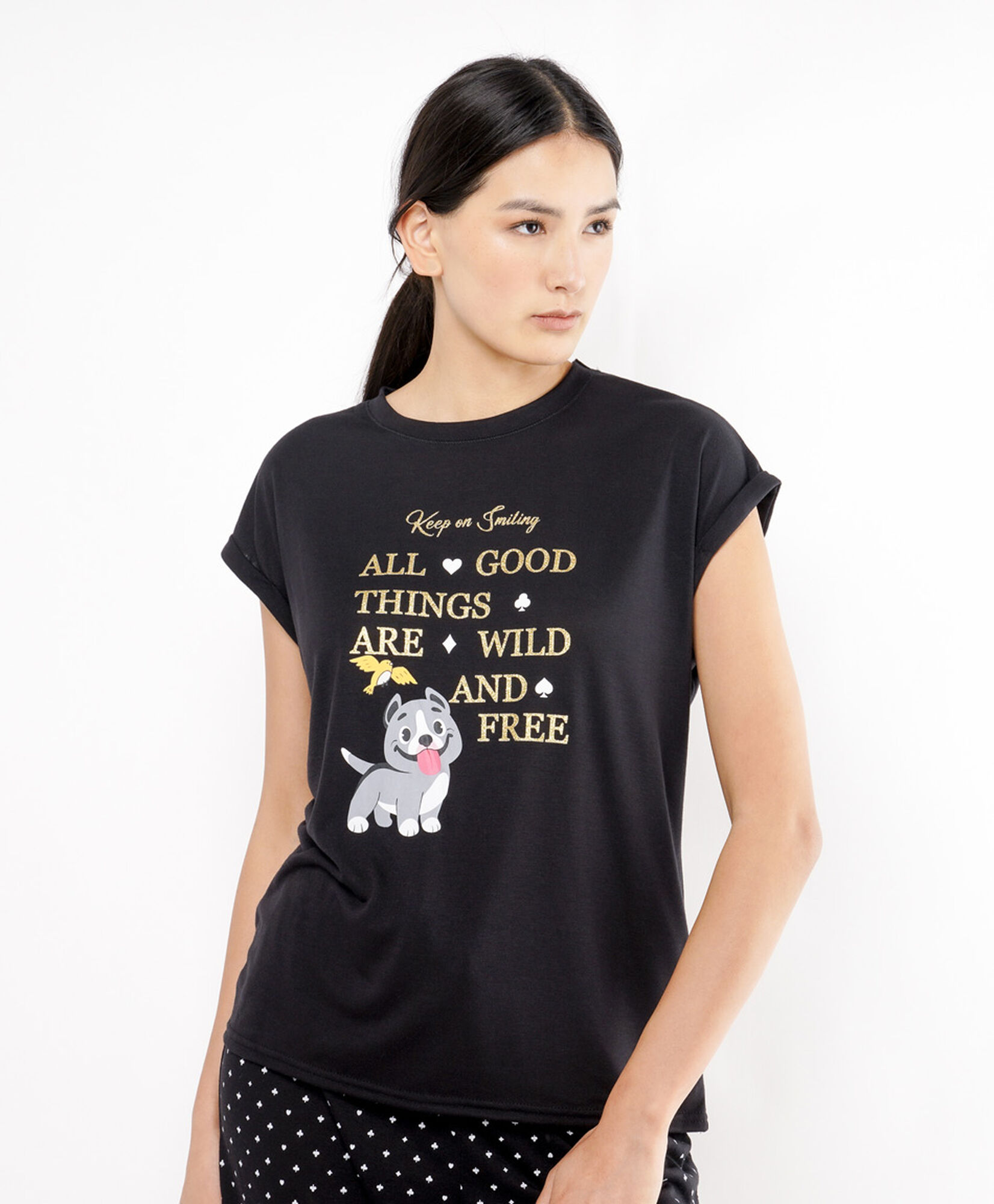 Pijama mujer frase perrito Pijama mujer frase perrito