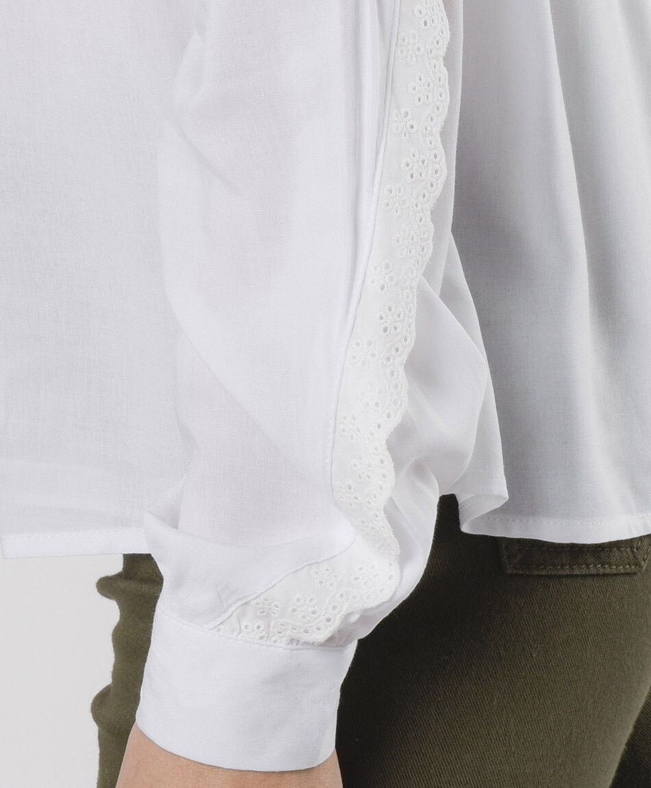 Blusa mujer detalles de encaje