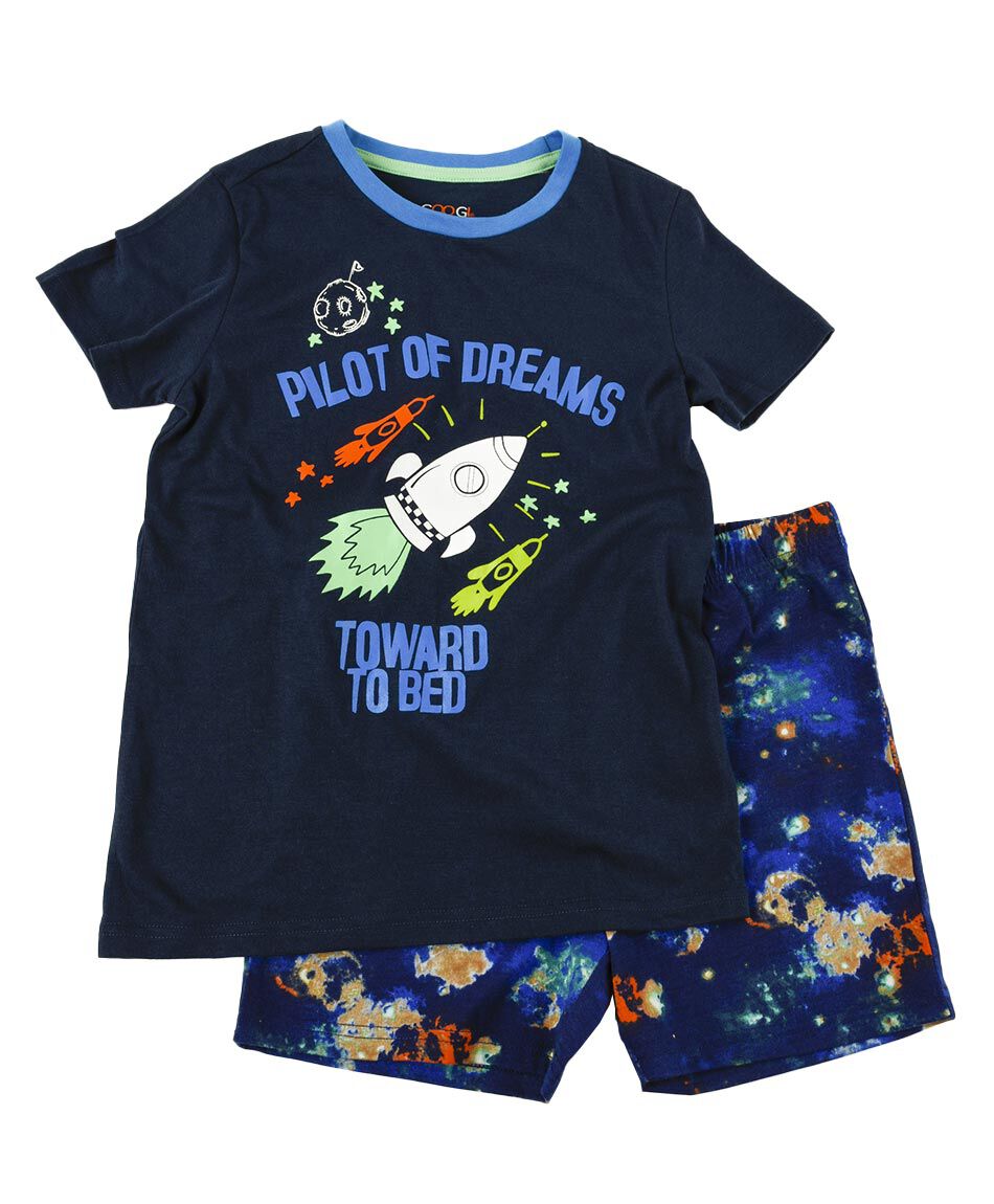Pijama ni&ntilde;o espacial 2 piezas