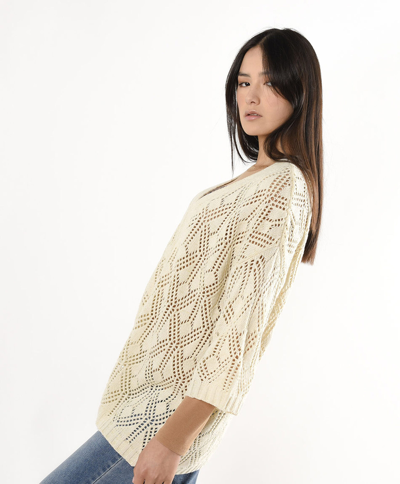 Cardigan mujer calado largo Cardigan mujer calado largo