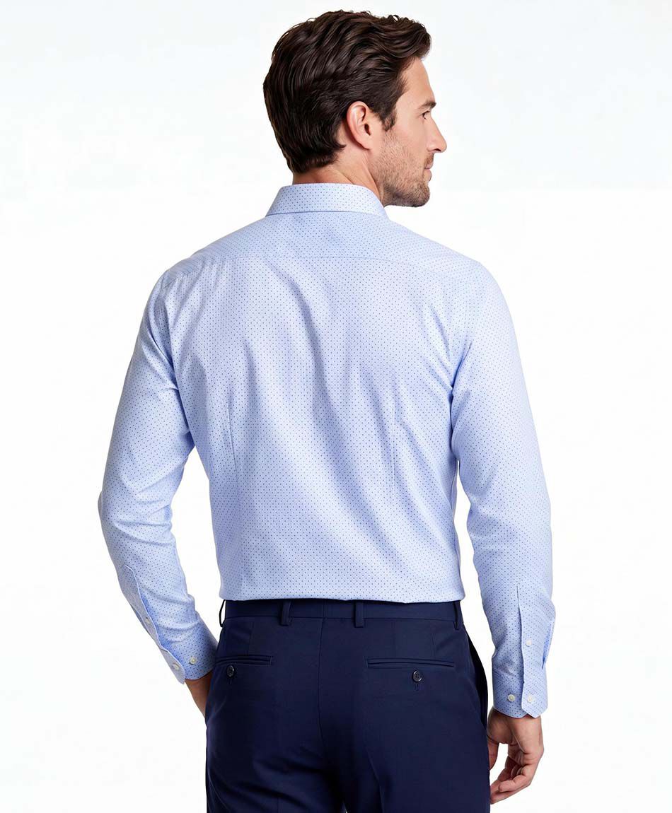Camisa hombre dise&ntilde;o formal celeste