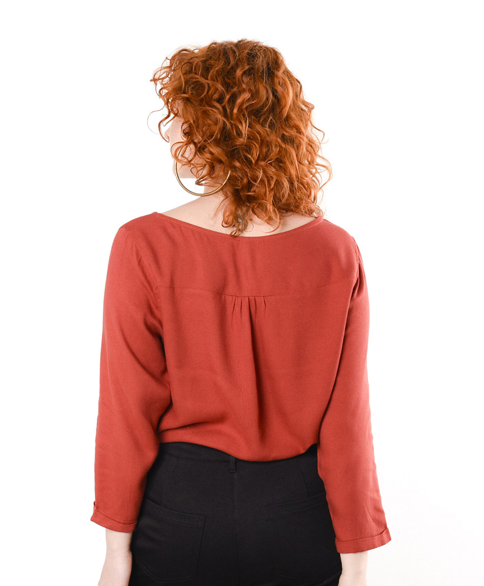 Blusa mujer botoncitos lazo Blusa mujer botoncitos lazo