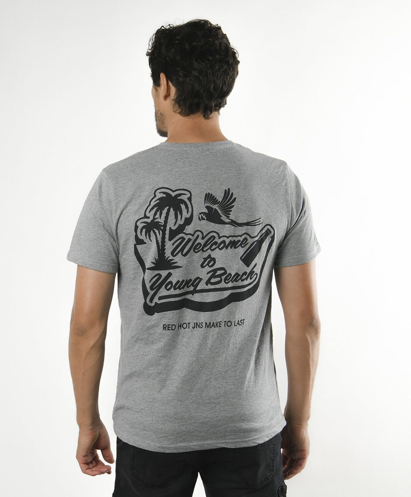 Polera hombre doble estampado young beach Polera hombre doble estampado young beach