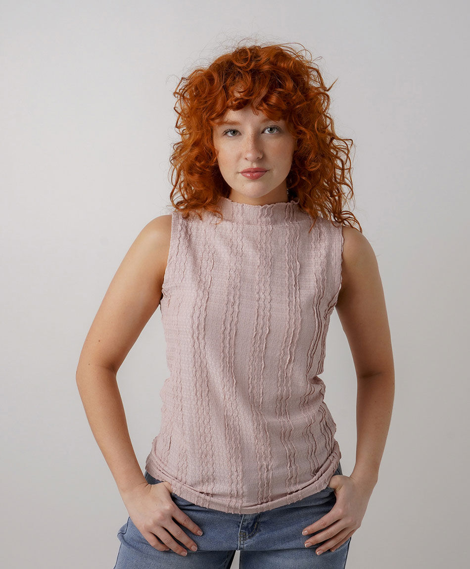 Polera mujer textura