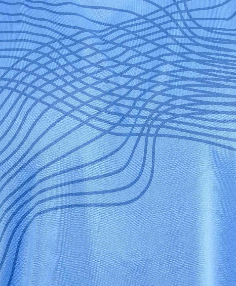 Polera deportiva hombre run cian