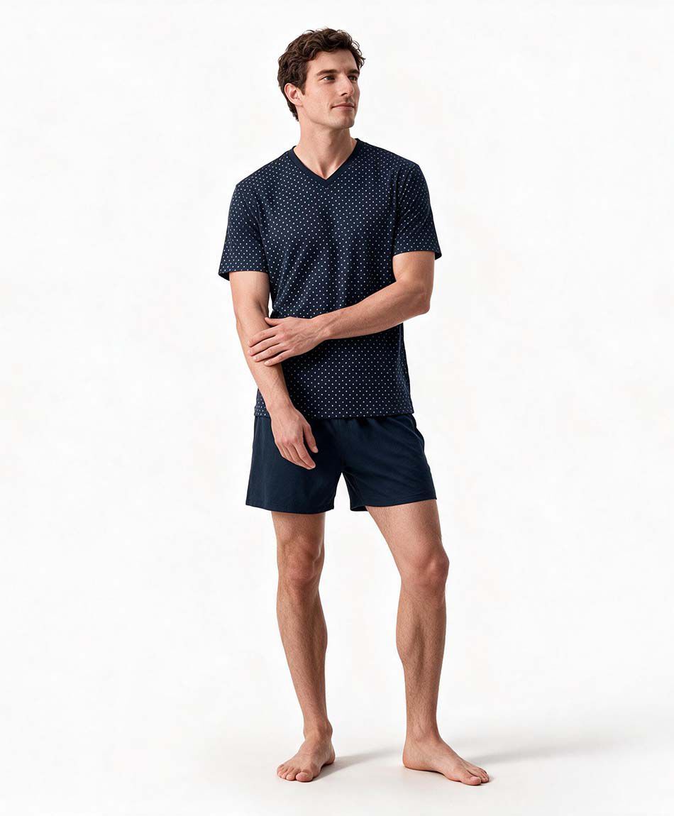 Pijama hombre mini print