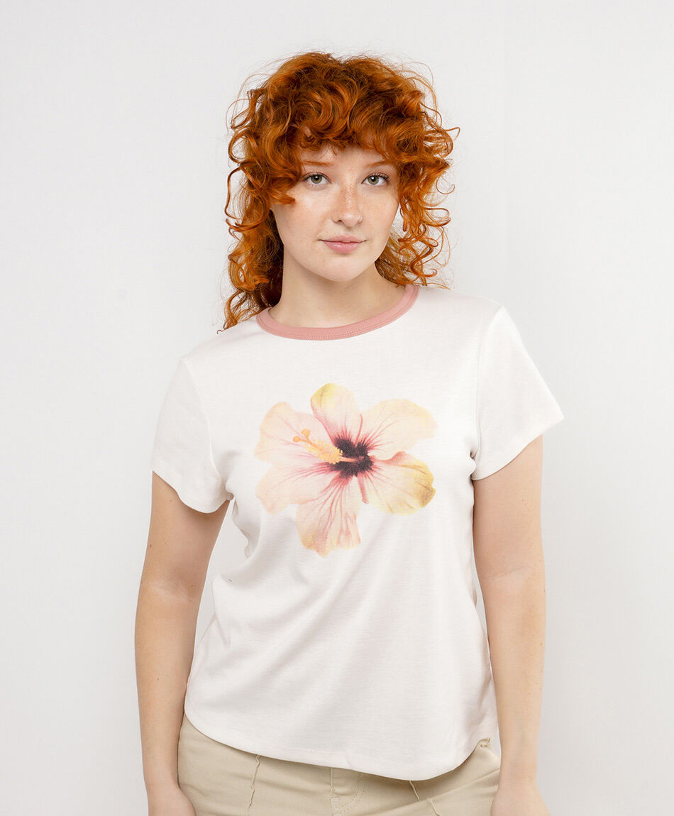 Polera mujer flor