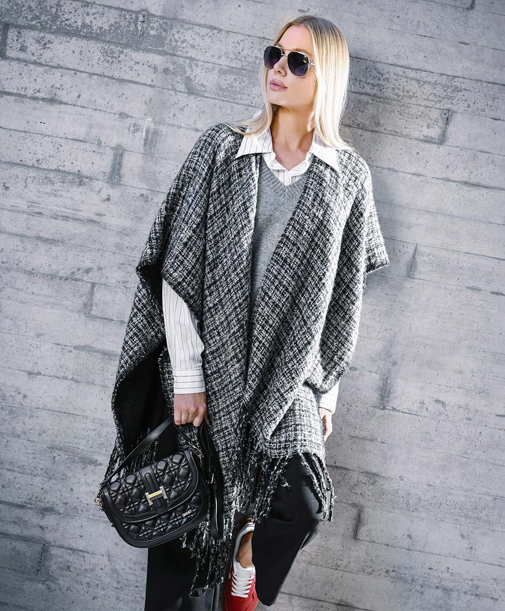 Poncho mujer lurex Poncho mujer lurex