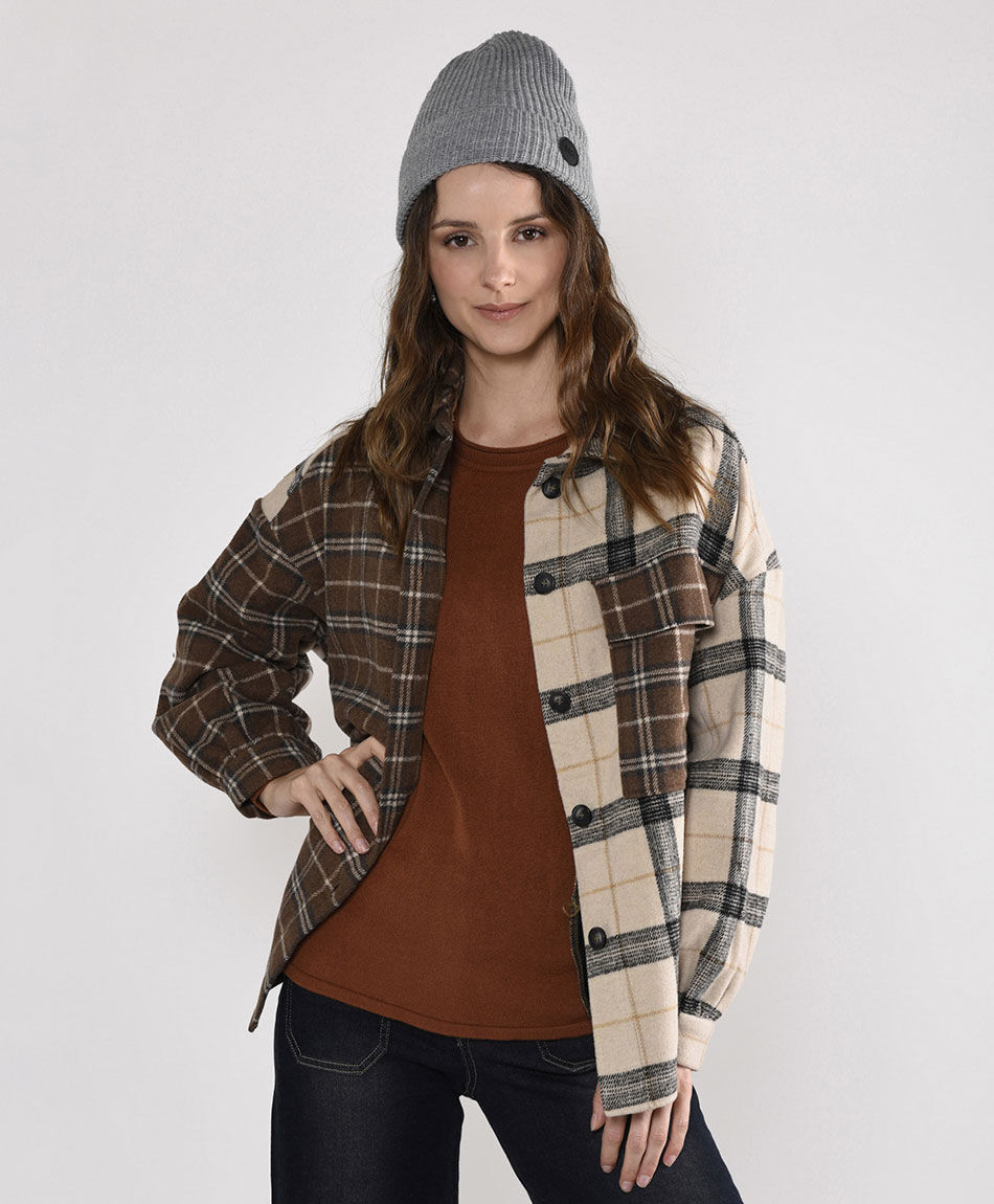 Chaqueta over escoc&eacute;s