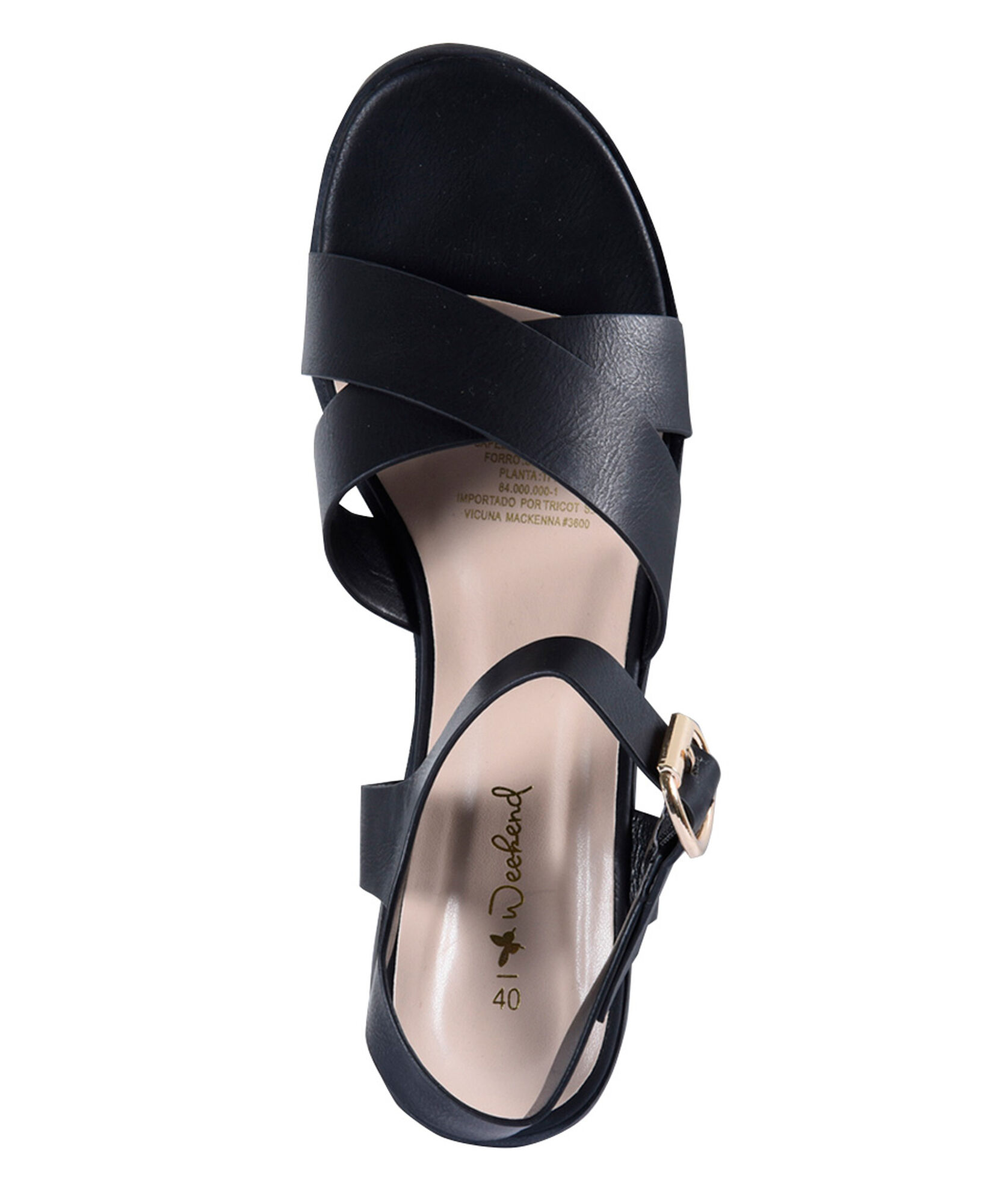 Sandalia taco wood Sandalia taco wood