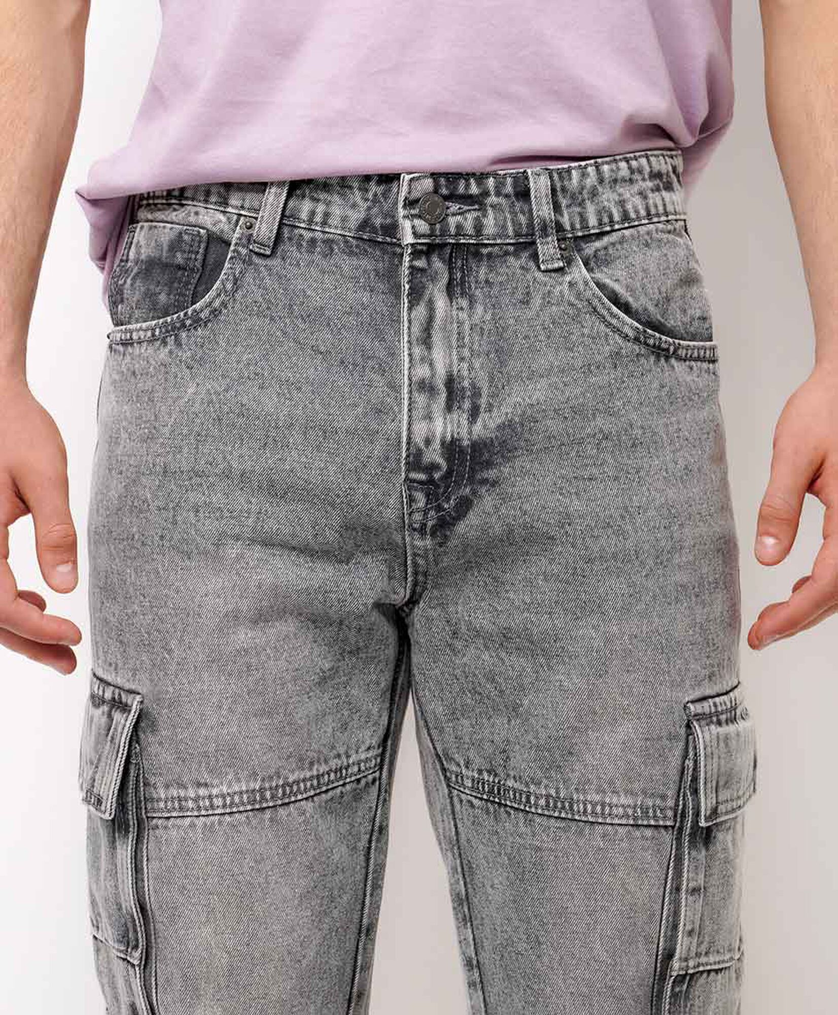 Jeans hombre cargo desgaste Jeans hombre cargo desgaste