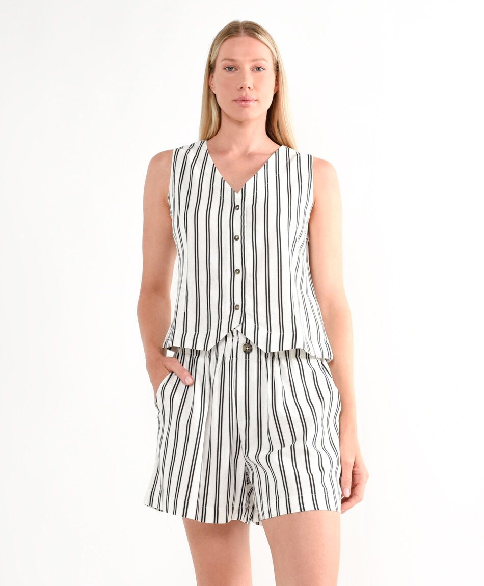 Short mujer dise&ntilde;o rayas