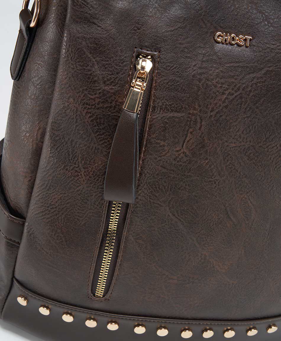 Mochila mujer tachas inferior