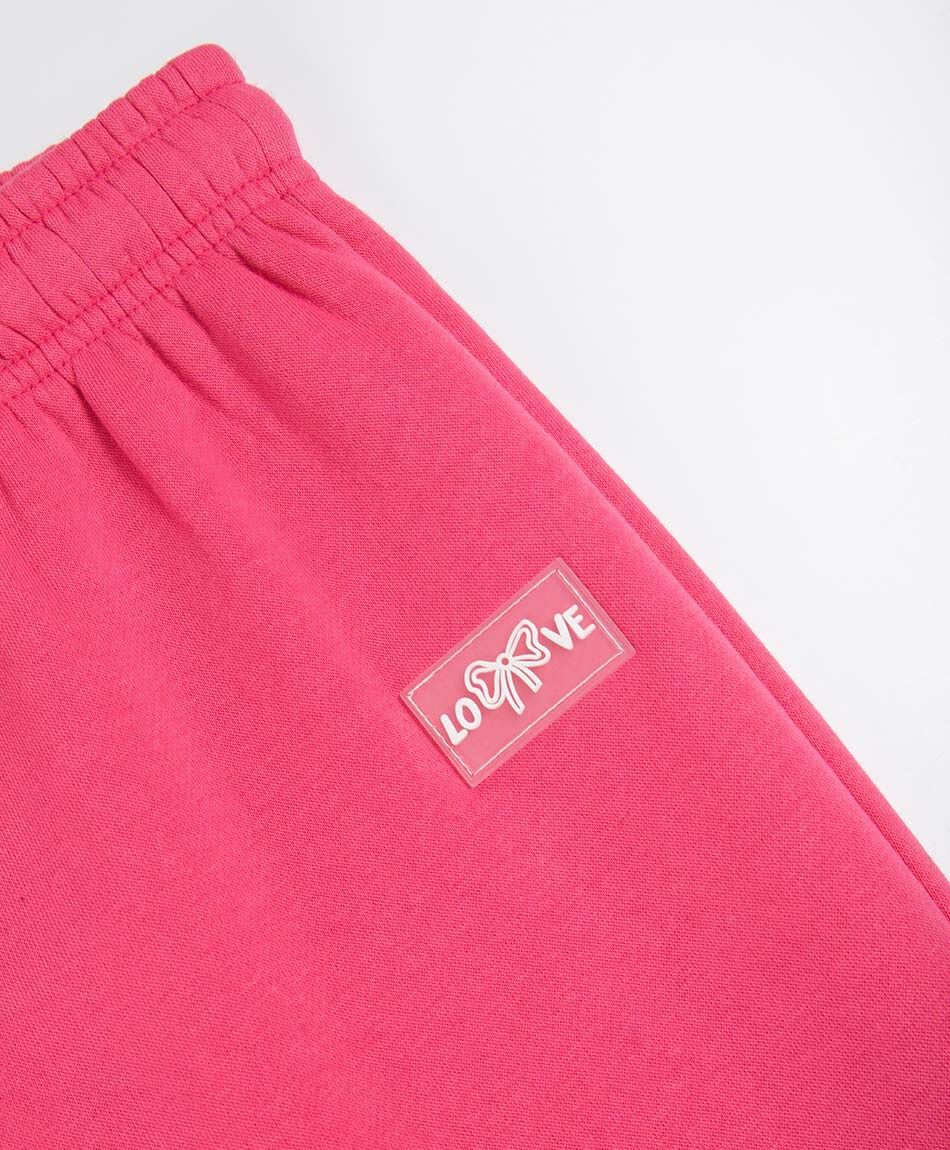 Pantal&oacute;n buzo ni&ntilde;a b&aacute;sico fucsia