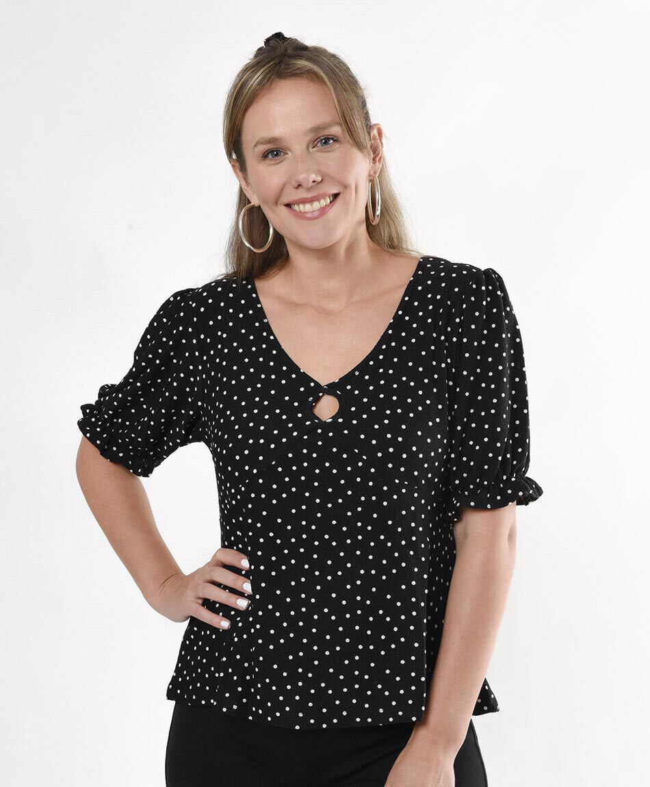 Polera mujer puntos