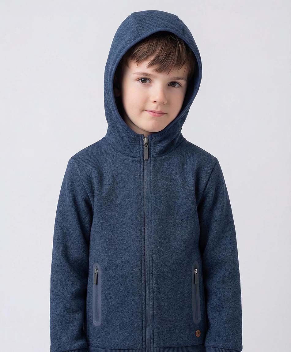 Casaca escolar bolsillo cierre ni&ntilde;o