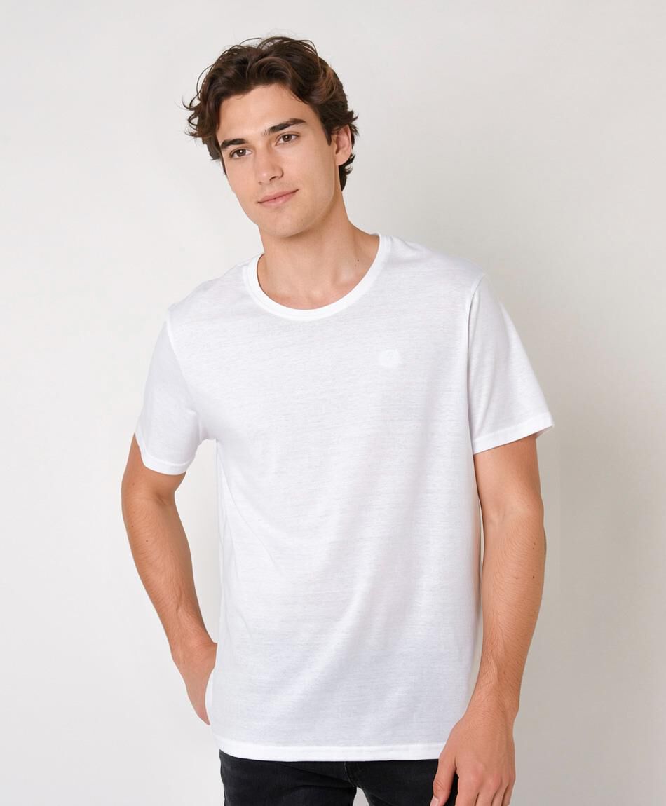 Polera hombre b&aacute;sica lisa
