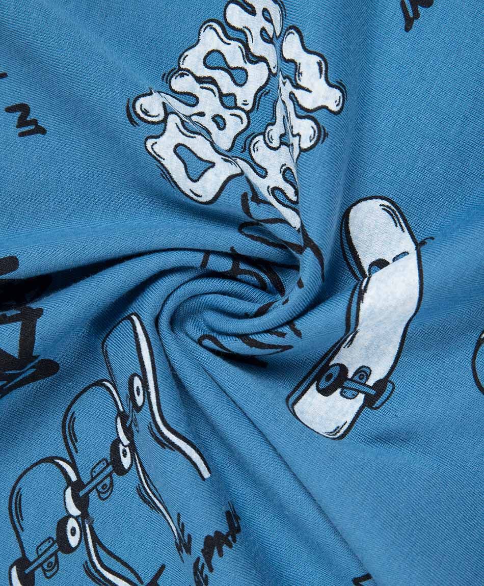Polera ni&ntilde;o manga larga skates