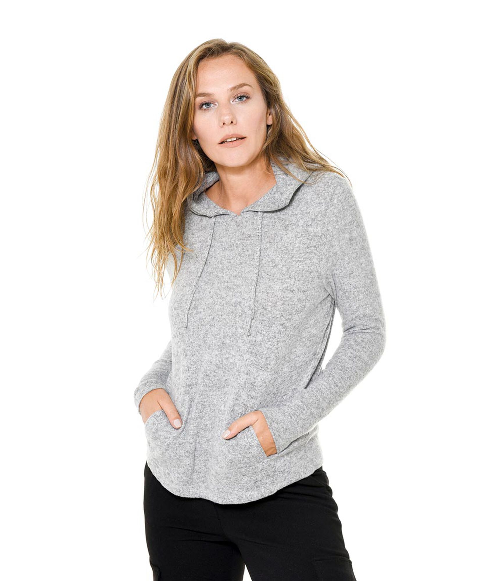 Poleron capucha detalle lurex Poleron capucha detalle lurex